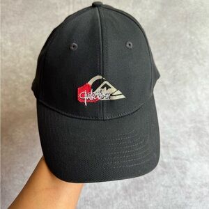 Quiksilver Black and Red Logo Hat